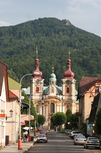 The Jizera Mountains: basilica in Hejnice, Czech Republic