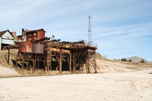Góry Izerskie: Maszyneria kopalni kwarcu 'Stanisław'