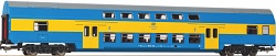 wagon osobowy piętrowy 2. klasy Piko 53115