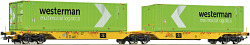 wagon towarowy platforma kontenerowa Roco 76631